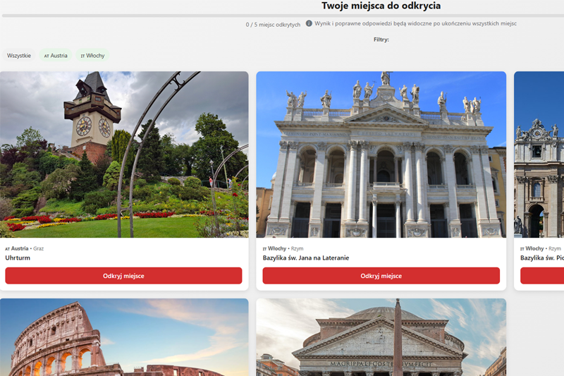 Odkrywanie miejsc - lokalne 1